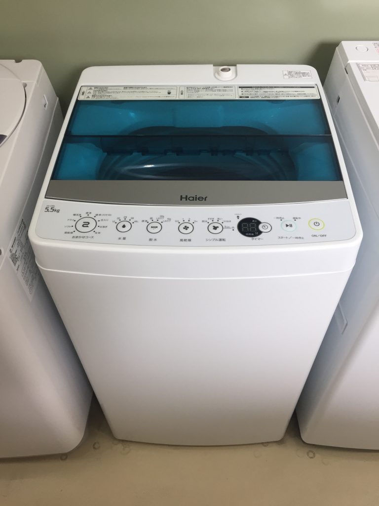 ハイアール 5.5kg 全自動洗濯機 ホワイトHaier JW-C55A-W - 生活家電