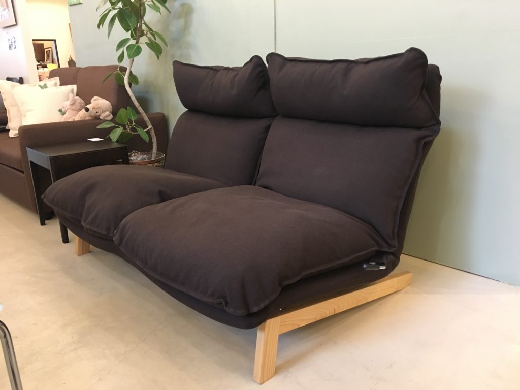 無印良品 MUJI 良品計画 2人掛け リクライニングソファ 2P SOFA 