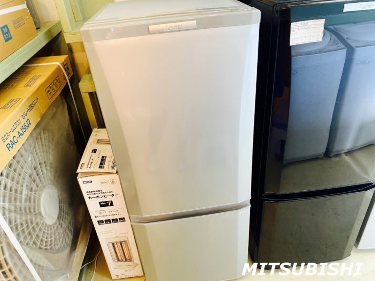 日曜に値引き！三菱 146L ラウンドカット ２ドア冷蔵庫 MR-P15T - 生活家電