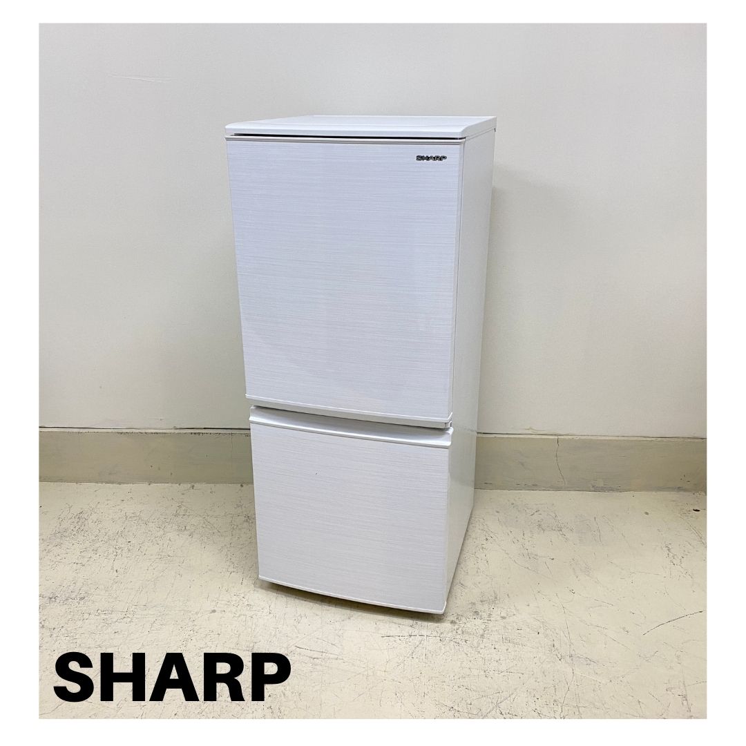 SHARP/シャープ 2ドア冷蔵庫 SJ-D14F 2020年製 つけかえどっちも
