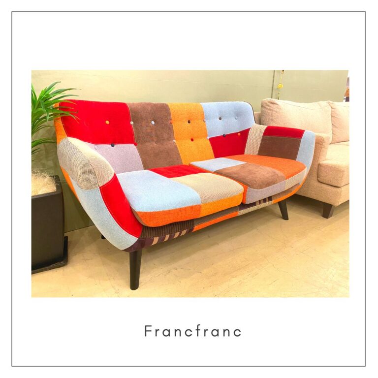 Francfranc ナビアパッチワークソファ3S レッド 3人 - トリプルソファ